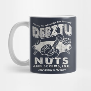 Deeztu Nuts And Screw Co. Worn Dks Mug